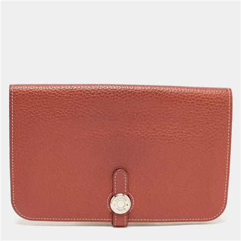 hermes clemence leather wallet|Hermes leather portfolio.